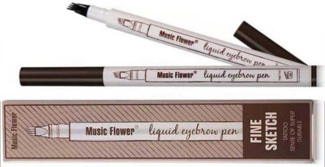 caneta para sobrancelha music flower